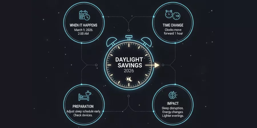 daylight savings 2026