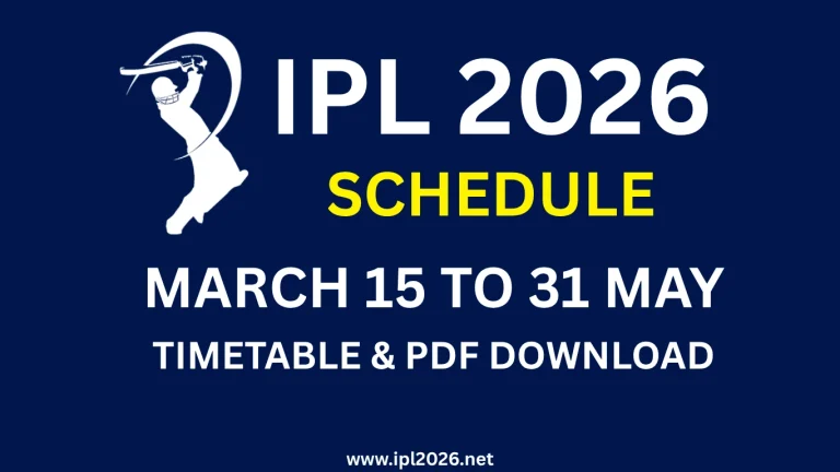 ipl schedule