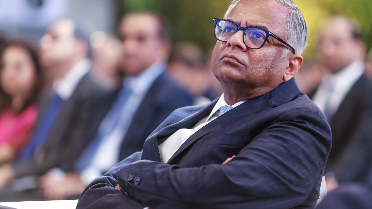 Most Tata group stocks trade lower amid reports of Chandrasekaran's exit
