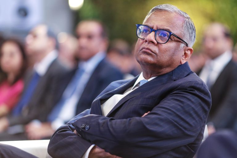 Most Tata group stocks trade lower amid reports of Chandrasekaran's exit