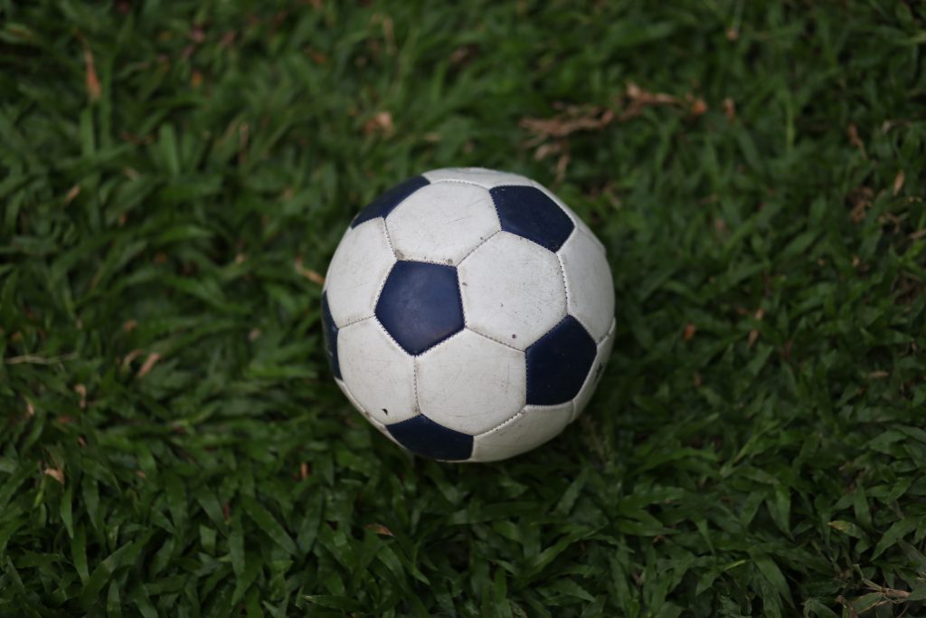 Soccer ball shown as an illustrative example of sports equipment
