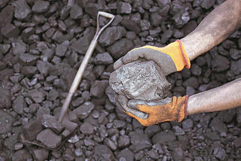 Coal being transported for electricity generation at an Indian power plant