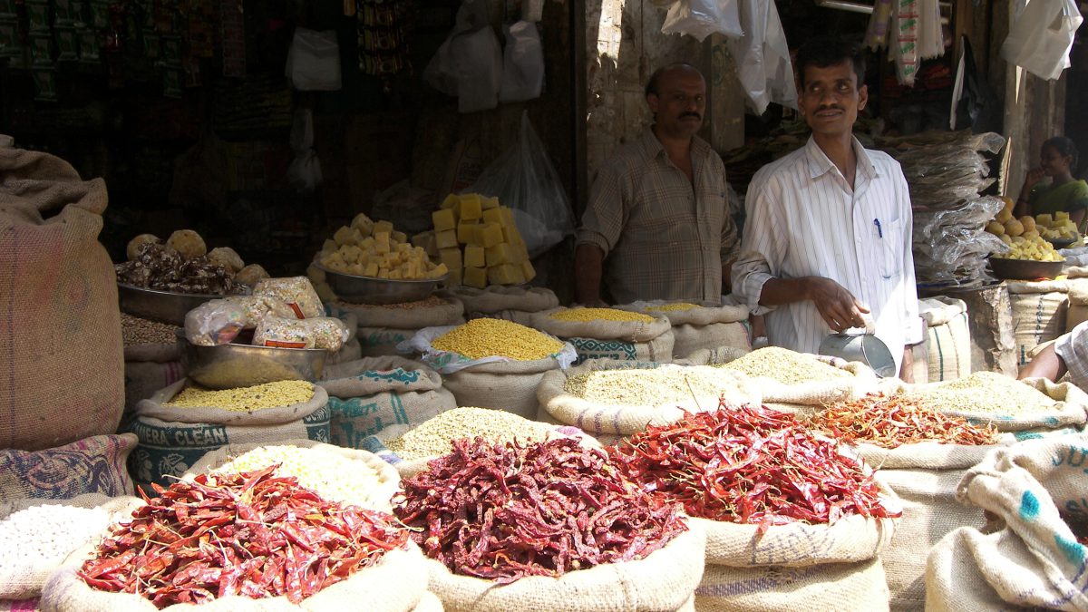 Indian grocery shop in Bengaluru, illustrating the retail channel for consumer goods