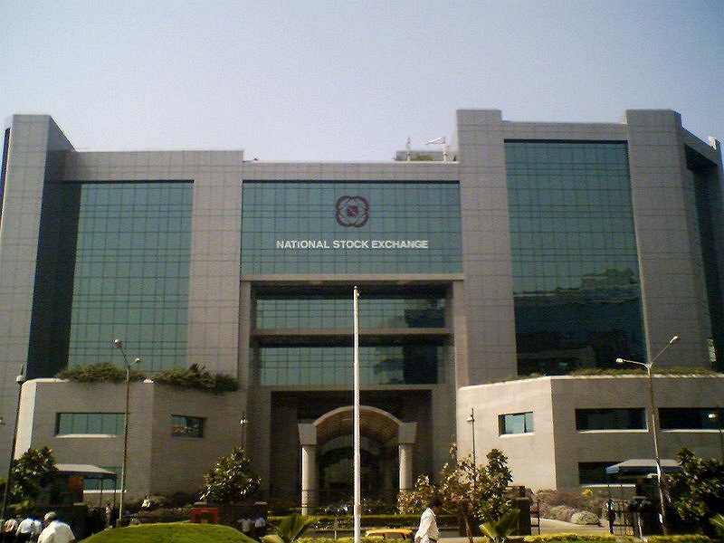File photograph of the National Stock Exchange building in Mumbai