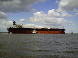 Representative photograph of a product tanker, not the vessel involved in the Hormuz incident
