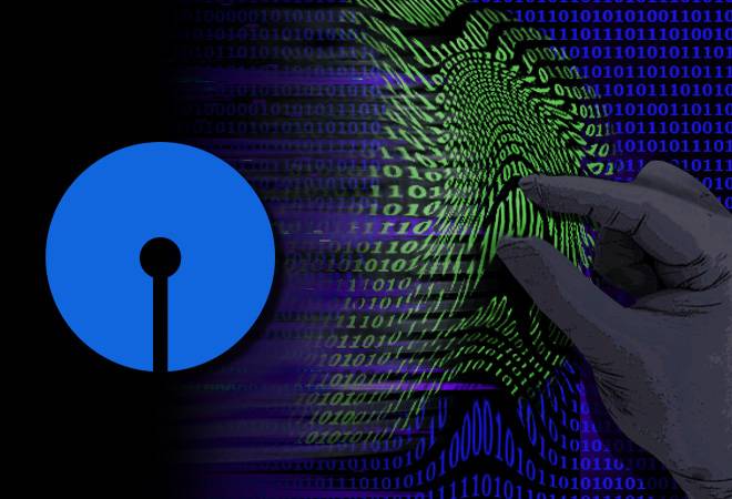 Illustrative cybersecurity image showing digital data and identity protection