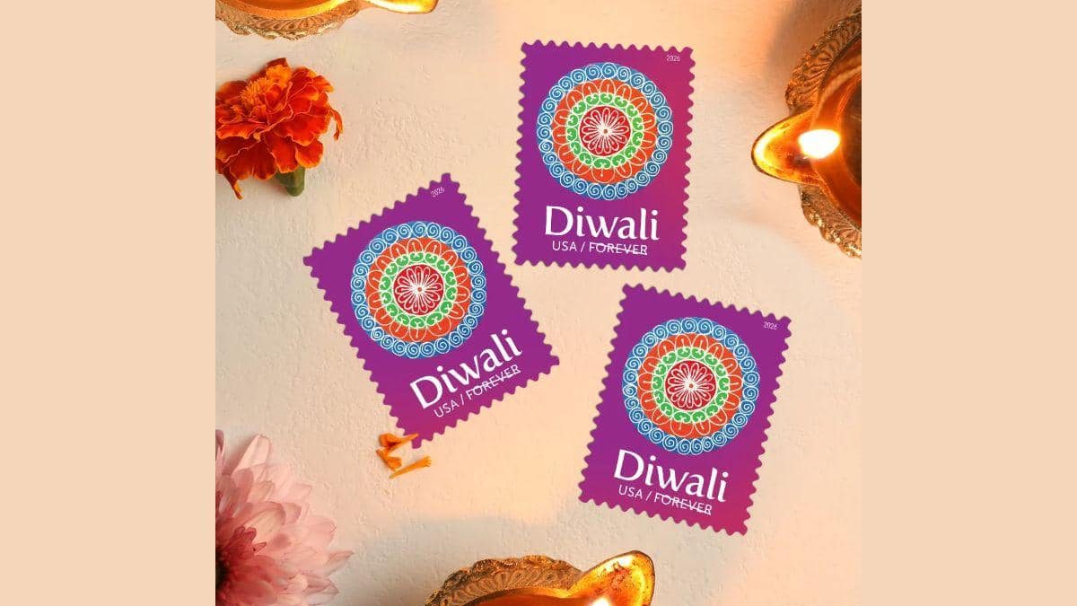 US Postal Service Issues Diwali Stamp Featuring Rangoli by Indian Artist Sangita Bhutada